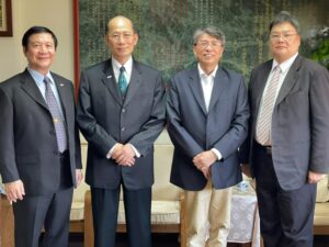 TPMA 理事長李仟萬 先生 與高雄市工業會 李威穎總幹事 共同完成第 4 個國際認證暨青年團營運中心簽約儀式 2021/7/1