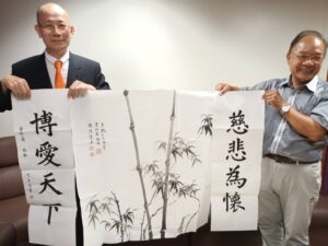 TPMA 理事長李仟萬 先生率學會同仁拜訪嘉義市工業會，與常務監事 何勇魏先生及總幹事 李淑娟博士共同討論合作事宜並合影留念 2022/7/29