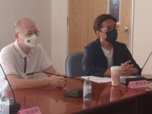 TPMA 理事長李仟萬 先生率學會同仁前往中國國民黨高雄市委員會，並對黨幹部進行專案管理系統教育訓練。 2022/08/11